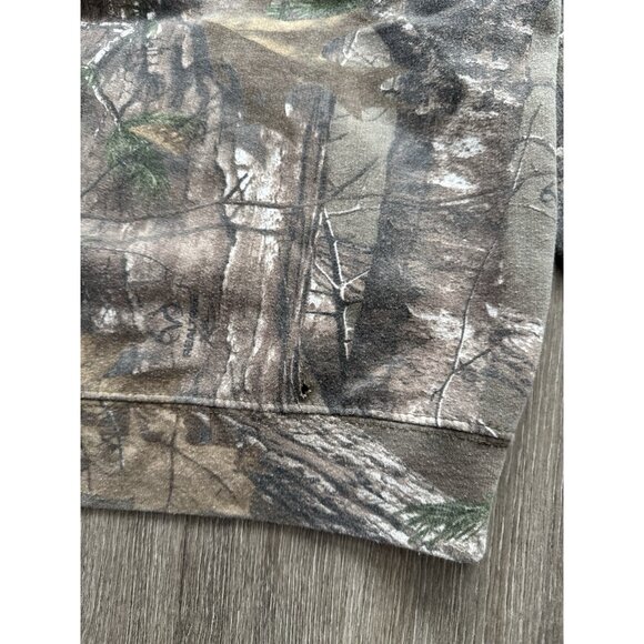 Rare Vintage Y2K Realtree Hoodie Camo Streetwear Hype Medium Paint Splatter - Picture 10 of 13